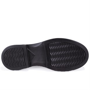 Dagoster DZA07-8892680 Siyah Günlük Bağcıklı Loafer Kadın Ayakkabı