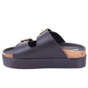 Dagoster DZA07-89023 Siyah Ortopedik Günlük Spor Kadın Terlik