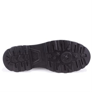 Dagoster DZA07-90814 Siyah Rugan Günlük Loafer  Kadın Ayakkabı