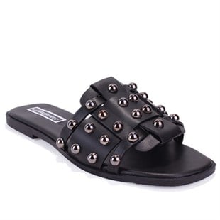 Dagoster DZA07-998005 Siyah Düz Spor Kadın Terlik