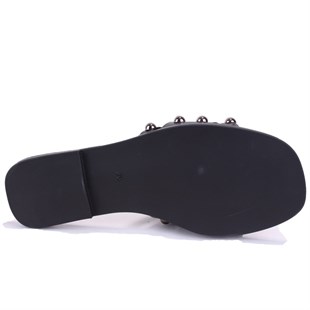 Dagoster DZA07-998005 Siyah Düz Spor Kadın Terlik