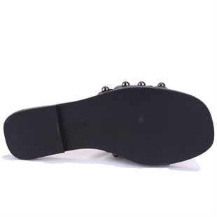 Dagoster DZA07-998005 Siyah Düz Spor Kadın Terlik