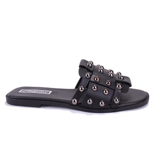 Dagoster DZA07-998005 Siyah Düz Spor Kadın Terlik