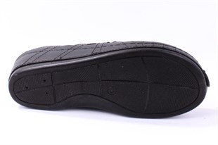 Dagoster DZA37-1801 Siyah Günlük Ortopedik Burun Kapalı Kadın Terlik