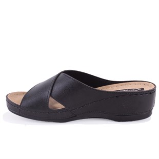 Dagoster DZA37-1802 Siyah Günlük Ortopedik Kadın Terlik