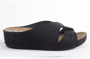 Dagoster DZA37-1816 Siyah Günlük Ortopedik Kadın Terlik