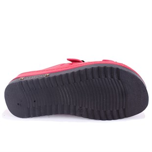 Dagoster DZA37-3001 Kırmızı Günlük Ortopedik  Kadın Terlik