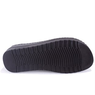 Dagoster DZA37-3001 Siyah  Günlük Ortopedik  Kadın Terlik