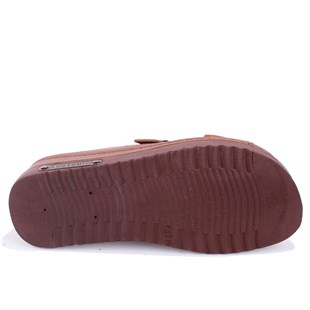 Dagoster DZA37-3001 Taba  Günlük Ortopedik  Kadın Terlik