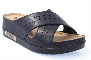 Dagoster DZA37-3025 Siyah Günlük Ortopedik Kadın Terlik