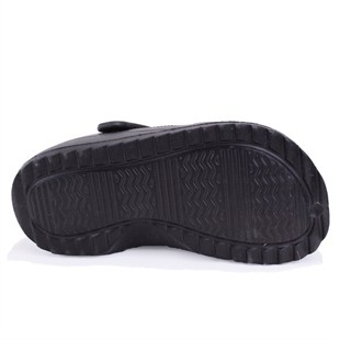 Dagoster DZA75-205 Siyah Taşlı Ortopedik Günlük Cross Spor Kadın Terlik