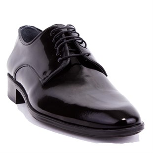 Fermend 849 Siyah Rugan Klasik Deri Erkek Ayakkabı