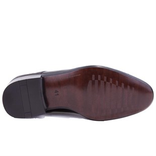 Fermend 849 Siyah Rugan Klasik Deri Erkek Ayakkabı