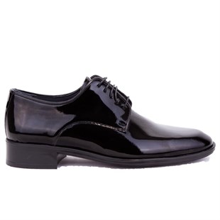 Fermend 849 Siyah Rugan Klasik Deri Erkek Ayakkabı