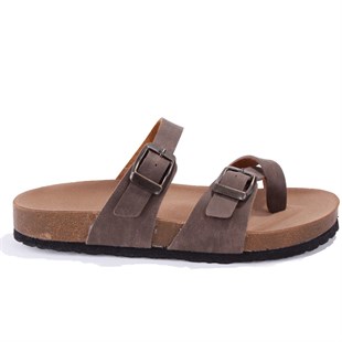 Fly Soft S042031 Vizon Günlük Ortopedik Parmak Arası Kadın Spor Terlik