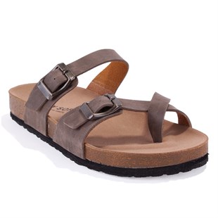 Fly Soft S042031 Vizon Günlük Ortopedik Parmak Arası Kadın Spor Terlik