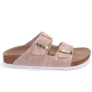 Fly Soft S901002 Bej Günlük Ortopedik Kız Çocuk Spor Terlik