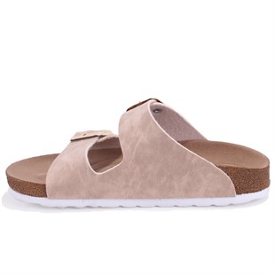 Fly Soft S901002 Bej Günlük Ortopedik Kız Çocuk Spor Terlik