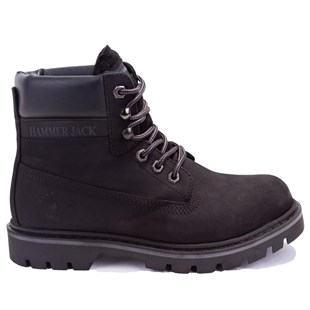 Hammer Jack 10216600 Siyah Ortopedik Günlük Unisex Deri Bot