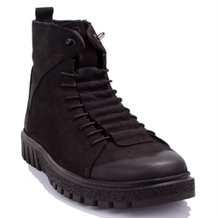 Hammer Jack 10217945 Siyah Ortopedik Günlük Deri Erkek Bot