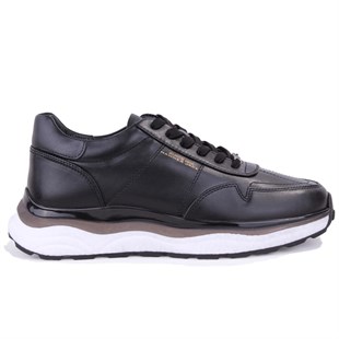 Hammer Jack Lesion 10225028 Siyah Ortopedik Günlük Erkek Deri Ayakkabı