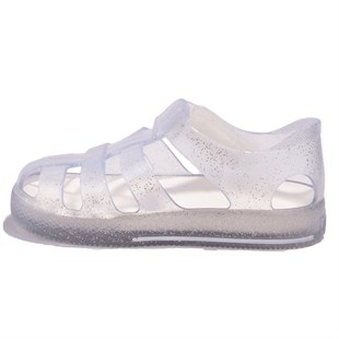 Igor S10265 Star Glitter Beyaz Günlük Kız Çocuk Sandalet