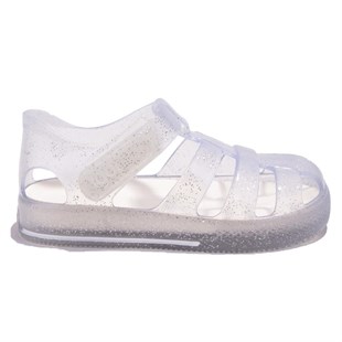Igor S10265 Star Glitter Beyaz Günlük Kız Çocuk Sandalet