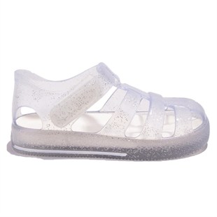 Igor S10265 Star Glitter Beyaz Günlük Kız Çocuk Sandalet