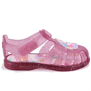 Igor S10341 Tobby Unicornio Fuşya Şeffaf Günlük Kız Çocuk Sandalet