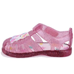 Igor S10341 Tobby Unicornio Fuşya Şeffaf Günlük Kız Çocuk Sandalet