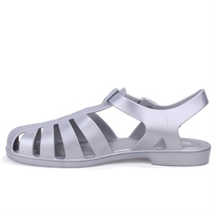 Igor S10346 Bıarrıtz Mate Metal Gümüş Ortopedik Günlük Kadın Sandalet