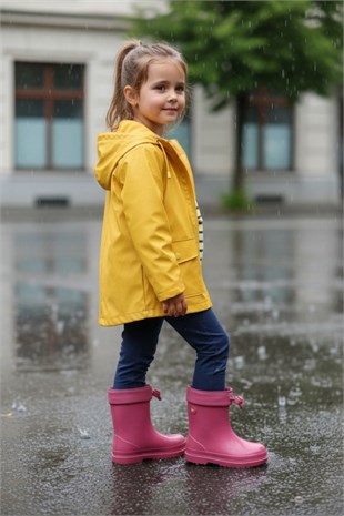 İgor W10257 Bimbi Euri Koyu Pembe Ortopedik Kız Çocuk Yağmur Çizme