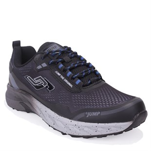 Jump 30519 Siyah Gri Ortopedik Ortopedik Günlük Erkek Spor Ayakkabı