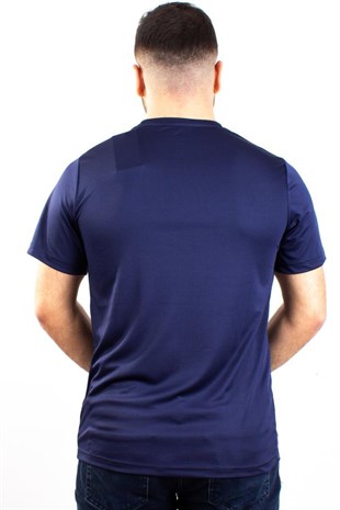 Kinetix SN-225 Neck Lacivert Günlük Erkek Bisiklet Yaka Tişört