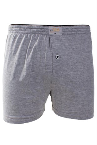 ÖREN STİL 44-7000 GRİ 4LÜ PAKET ERKEK  HAVLU BEL PAMUKLU BOXER