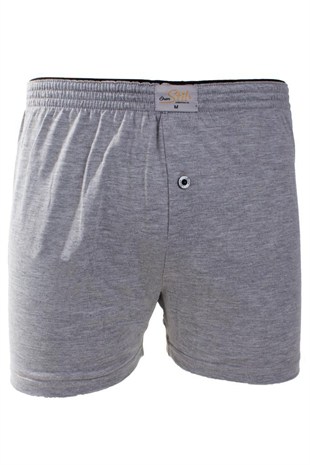 ÖREN STİL 44-7000 GRİ 4LÜ PAKET ERKEK  HAVLU BEL PAMUKLU BOXER