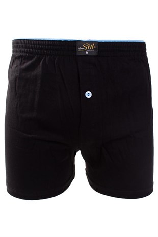 ÖREN STİL 44-7000 SİYAH 4LÜ PAKET ERKEK  HAVLU BEL PAMUKLU BOXER