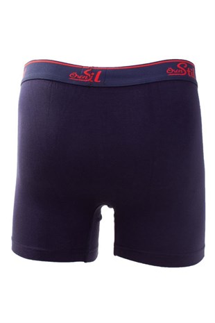 Ören Stil 44-8032 Lacivert 3lü Paket Erkek Pamuklu Likralı Boxer