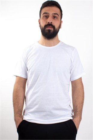 TWİSTER JEANS 1828 BEYAZ BİSİKLET YAKA ERKEK T-SHİRT