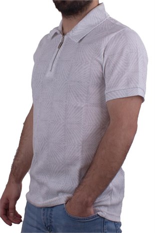 Twister Jeans 2276 Gri Polo Yaka Erkek T-Shirt