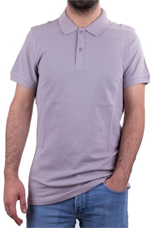 Twister Jeans 2277 Gri Polo Yaka Erkek T-Shirt