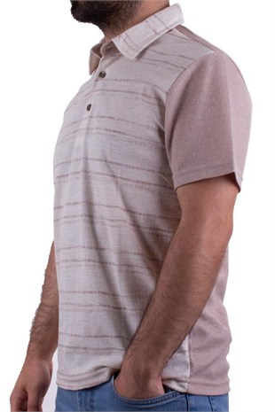 Twister Jeans 2281 Bej Polo Yaka Erkek T-Shirt