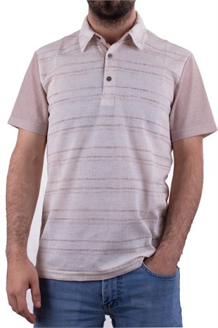 Twister Jeans 2281 Bej Polo Yaka Erkek T-Shirt