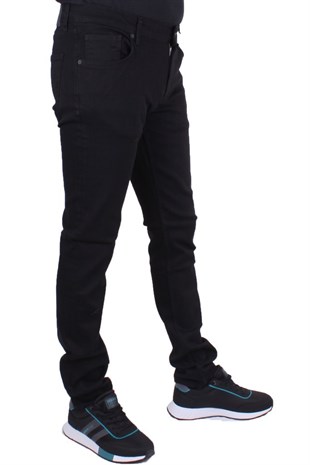 Twister Panama 731-01 Siyah Düşük Bel Dar Paça Erkek Jeans Pantolon
