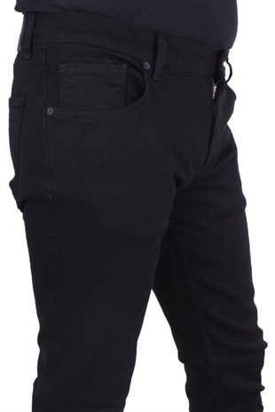 Twister Panama 731-01 Siyah Düşük Bel Dar Paça Erkek Jeans Pantolon