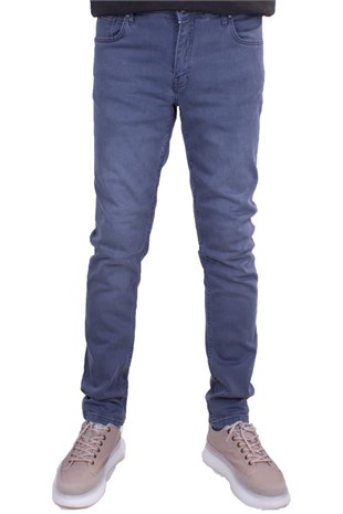 Twister Panama 748-04 Gri Düşük Bel Dar Paça Erkek Jeans Pantolon