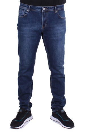 Twister Panama 758-02 Mavi Düşük Bel Dar Paça Erkek Jeans Pantolon