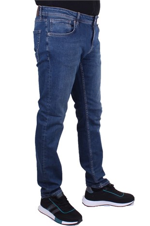 Twister Panama 761-01 Lacivert Düşük Bel Dar Paça Erkek Jeans Pantolon
