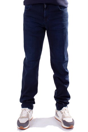 Twister Vegas 132-282 Lacivert Yüksek Bel Rahat Paça Erkek Jeans Pantolon