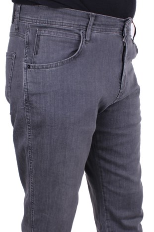 Twister Vegas 132-307 Antrasit Yüksek Bel Rahat Paça Erkek Jeans Pantolon